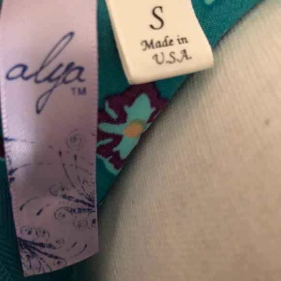 Alya Francesca’s Teal Print Tunic Dress size Small - Picture 7 of 8